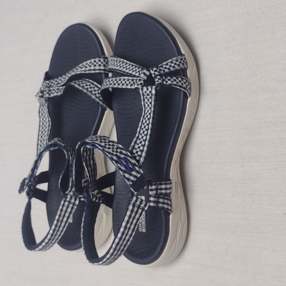 Skechers Women's OTG 600 Classic Navy Ankle Strap Sandal - Picture 2 of 4